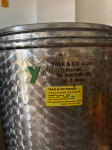Inox posuda za vino 180 l – Yale & Co, atestirana, s pipom