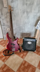 SET Cort Action PJ bass + Cort GE15B + torba + držač + kabel + remen