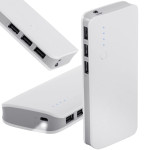 10000mAh prenosna baterija LED in 3x USB 2.1 powerbank bel