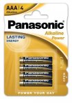 4 x Panasonic Alkaline Power LR03 / AAA (blister)