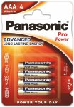 4 x Panasonic Alkaline PRO Power LR03 / AAA (blister)