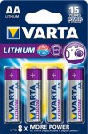 4 x Varta Lithium L91 R6 AA litijska baterija/prodaja na komad