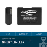 Ansmann A-Nik EN-EL14 zamjenska baterija za NIKON EN-EL14 i EN-EL14a