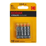 Baterija KODAK XTRALIFE ALKALINE AAA LR03 4X