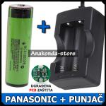 Digitalni Punjač + Panasonic 18650 Punjiva Baterija 3400mAh s Zaštitom