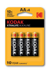 Kodak XTRALIFE AA alkalne baterije (4 kom) 1,5 V