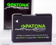 Nikon EN-EL14. vrhunska zamjenska baterija Patona Premium 1100 mAh