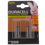 Punjive baterije Duracell AAA HR03/DC2400 750mAh NiMH, 2 komada