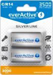 Silver -2x everActive R14 / C punjiva baterija  Ni-MH 3500 mAh