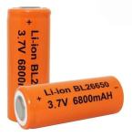 26650 Li-ion Baterija 3,7 V 6800mAh