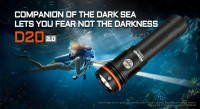 Acebeam D20 2.0, vrhunska svjetiljka za ronjenje, novo, račun, gar.5g.