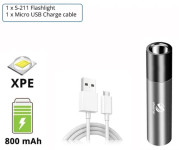 Džepna svjetiljka USB punjiva - ultra lagana i povoljna - daleki domet