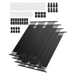 Grijač za bazen, 4 komada, 3 m, na sunčevu energiju
