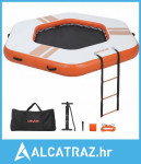 Napuhavanje, plutajući dok, 2,6x2,6 m, platforma za napuhavanje, nekli