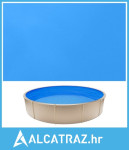 Obloga za bazen 350,5 cm, okrugla preklopna obloga za bazen visine 90