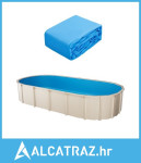 Ovalna obloga za bazen, 6,1 x 3,6 m, obloga za bazen, standardna deblj