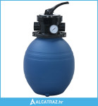 Pješčani filtar za bazen s ventilom s 4 položaja plavi 300 mm - NOVO