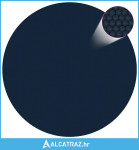 Plutajući PE solarni pokrov za bazen 488 cm crno-plavi - NOVO