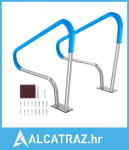 Rukohvat za bazen, 2 KOMADA Ograde za bazen 48x36 inča, Nehrđajući čel