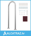 Rukohvat za bazen, ograda za bazen 36 x 13 inča, aluminij s osnovnom p