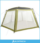 Šator za bazen od tkanine 660 x 580 x 250 cm zeleni - NOVO