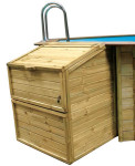 Strojarnica za drvene nadzemne bazene, h143,00cm