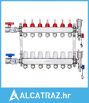 7-granski razdjelnik za podno grijanje s PEX cijevima, 1,27 cm - NOVO