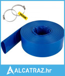 Crijevo za ispuštanje, 51 mm x 32 m, ravno crijevo od PVC tkanine, teš
