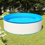 Nadzemni bazen 350 x 90 cm bijeli - NOVO