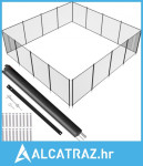 Ograda za bazen, 1,2 x 14,6 m Uklonjive ograde za bazene za ugradnju i