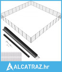 Ograda za bazen, 1,21 × 32,91 m Ograde za bazene u zemlji, Uklonjiva s