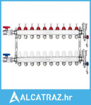Razdjelnik za podno grijanje s 10 ogranaka, PEX cijevi, 1,27 cm - NOVO