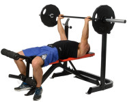 Bench klupa nosač utega, arm curl i leg extension HMS