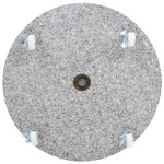 vidaXL Stalak za suncobran od granita 30 kg okrugli sivi