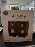 ZVUČNICI MULTIMEDIA WOODEN SPEAKER