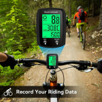 Brzinomjer za bicikl s velikim LCD ekranom osjetljivim na dodir