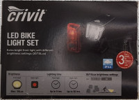 LED svjetla za bicikl (prednje + stražnje) CRIVIT – NOVO