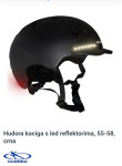HUDORA kaciga s reflektorima, 55-58 cm - NOVO