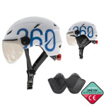 Urban 360 Kaciga s Vizirima, LED Svjetlom i Štitnicima Veličina L