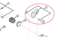 NOSAČ STRAŽNJEG MJENJAČA DEORE XT - BRACKET AXLE RD-M780 - TOP CIJENA