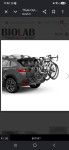 Thule OutWay Hanging 3 nosač bicikla za stražnja vrata automobila za 3