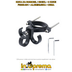 KUKA DRŽAČ VREĆICA TORBE ZA ROMOBIL BICIKL ALUMINIJSKA 3 KUKE CRNA