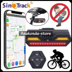 3u1 Zaštita od krađe + Stražnje Svjetlo za Bicikl Žmigavci GPS lokator