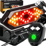 Baterija za bicikl. LED stražnje svjetlo s funkcijom USB