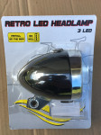 Retro LED prednje svjetlo za bicikl