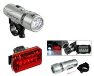 Set LED prednje i stražnje svjetlo za bicikl ili romobil