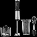 Ručni blender AENO AHB0004B (1200W, crni, Tiger Teeth Cutter, metlica,