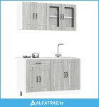 4-dijelni set kuhinjskih ormarića Kalmar konstruiranog drva - NOVO