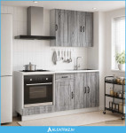 Kuhinjska jedinica KALMAR 5 pcs Siva Sonoma Konstruirano drvo - NOVO