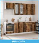 Kuhinjska jedinica LYON 8 pcs Staro drvo Konstruirano drvo - NOVO